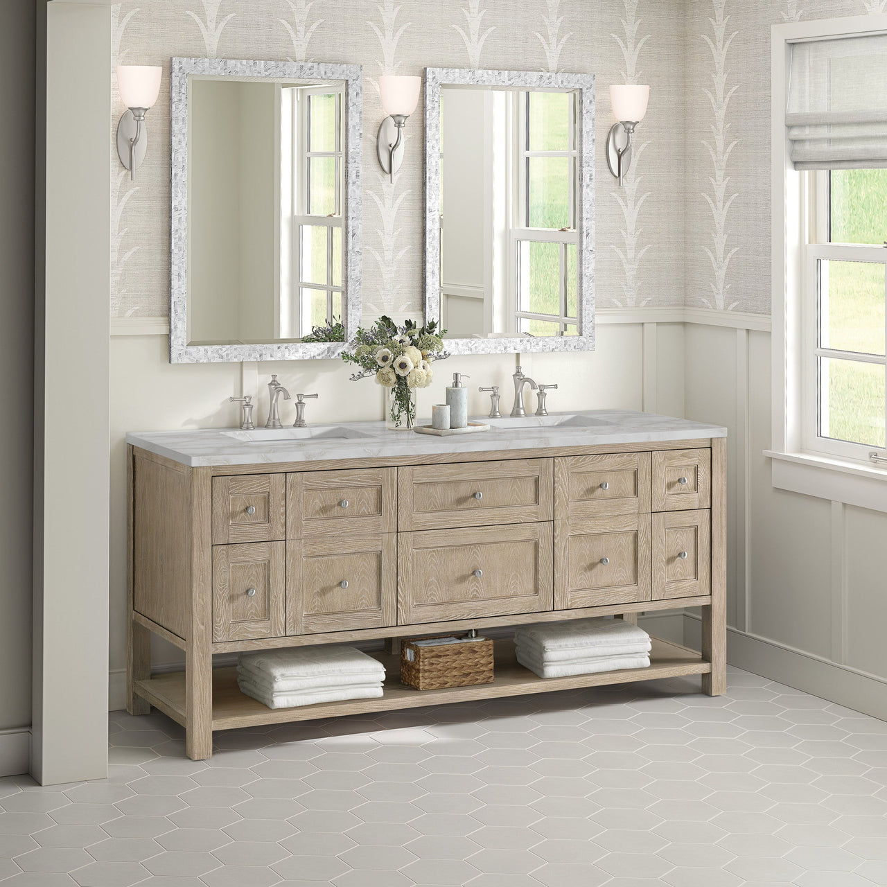 James Martin 72" Breckenridge Double Vanity - Luxe Bathroom Vanities