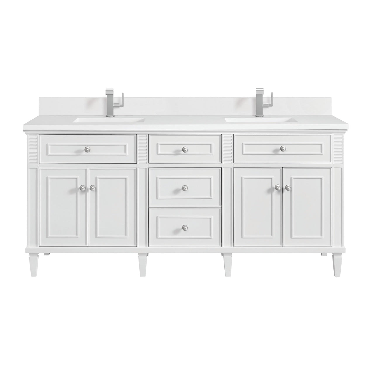 James Martin 72" Lorelai Double Vanity - Luxe Bathroom Vanities