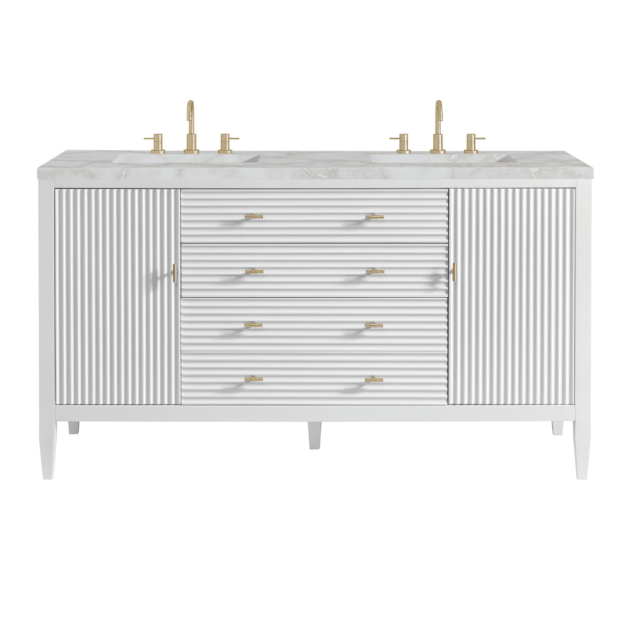 James Martin 60" Myrrin Double Vanity - Luxe Bathroom Vanities