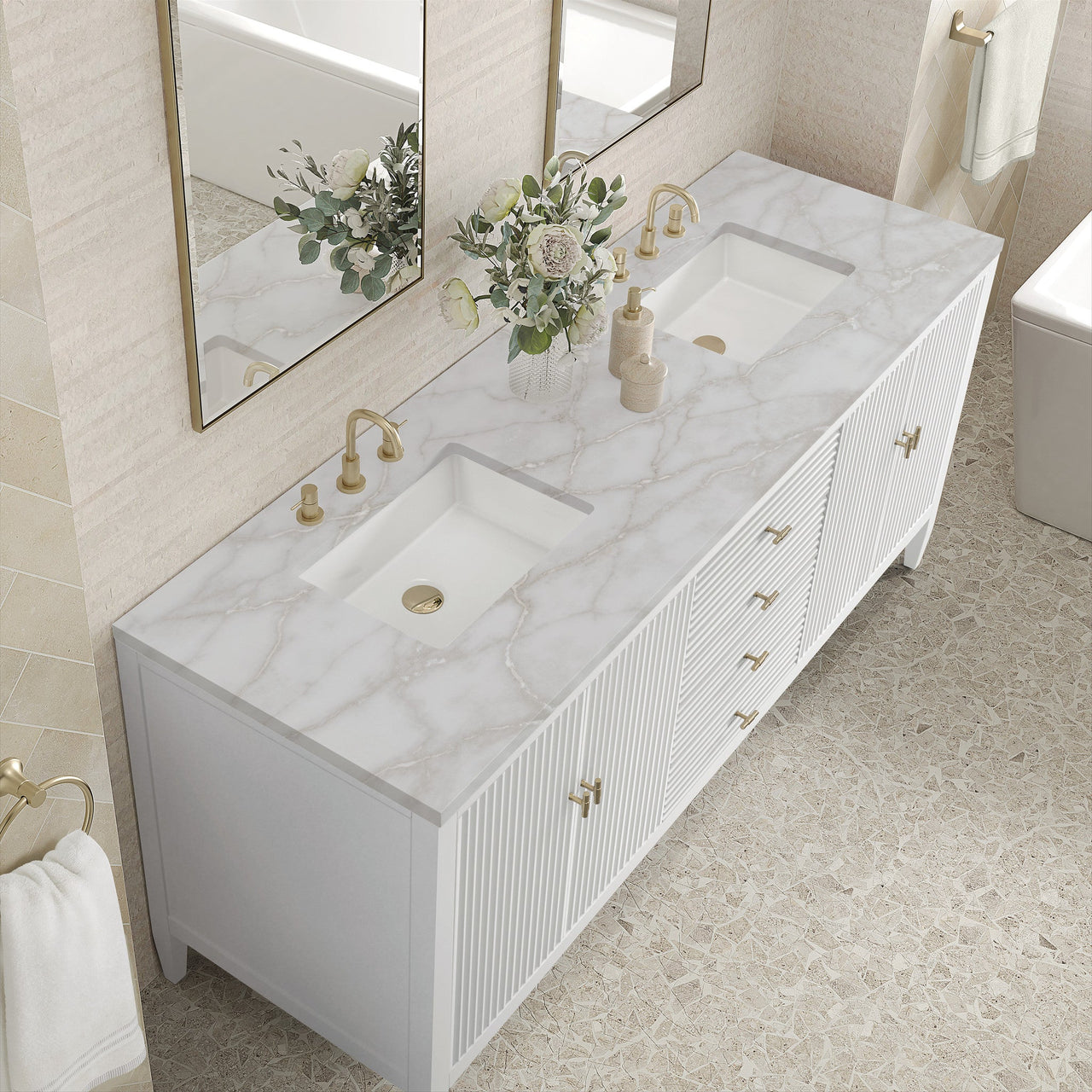James Martin 72" Myrrin Double Vanity