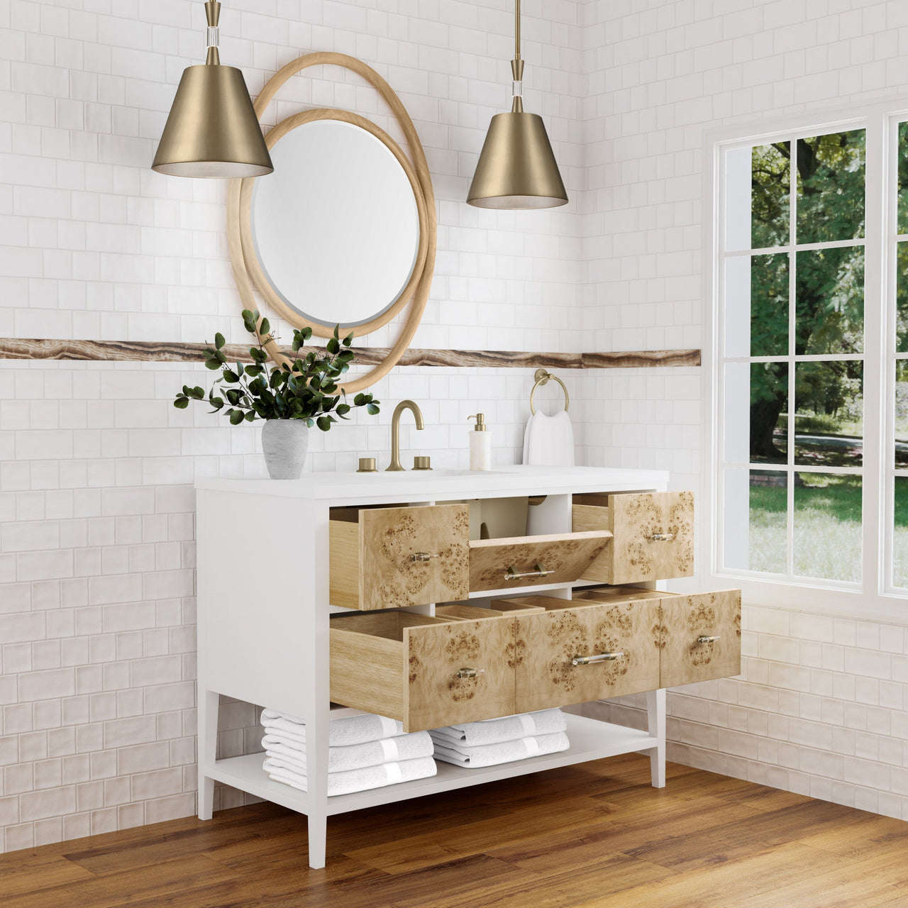 James Martin 48" Olena Single Vanity - Luxe Bathroom Vanities