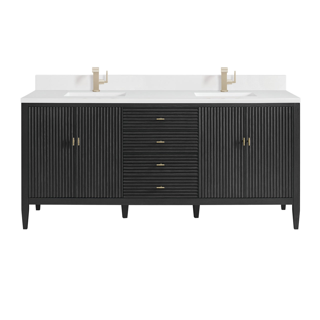 James Martin 72" Myrrin Double Vanity - Luxe Bathroom Vanities