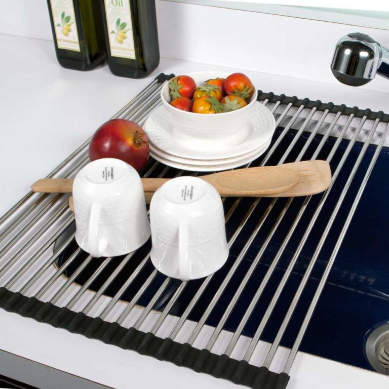 Houzer Stainless Steel Rolling Drying Tray – 13-3/4" x 16" – For All Novus Series Sinks