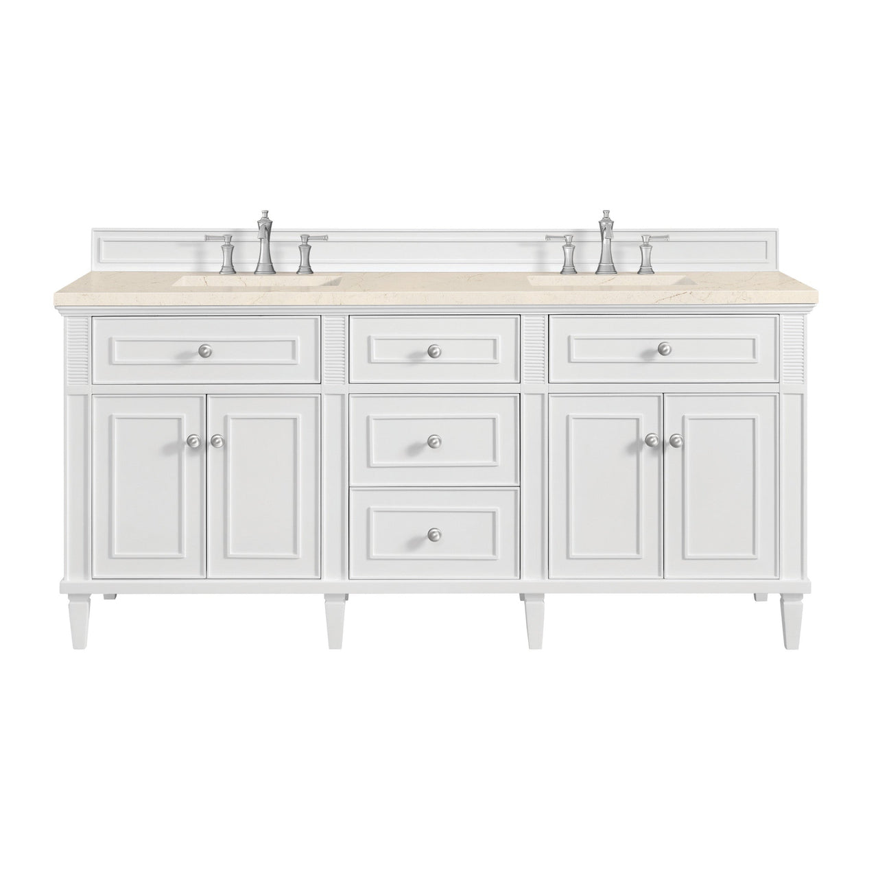 James Martin 72" Lorelai Double Vanity - Luxe Bathroom Vanities