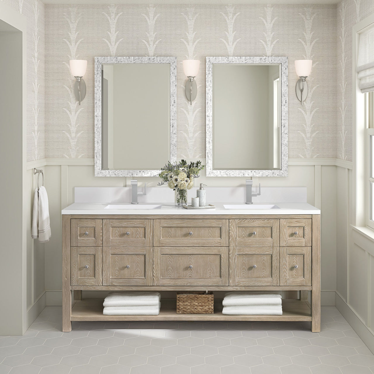 James Martin 72" Breckenridge Double Vanity - Luxe Bathroom Vanities