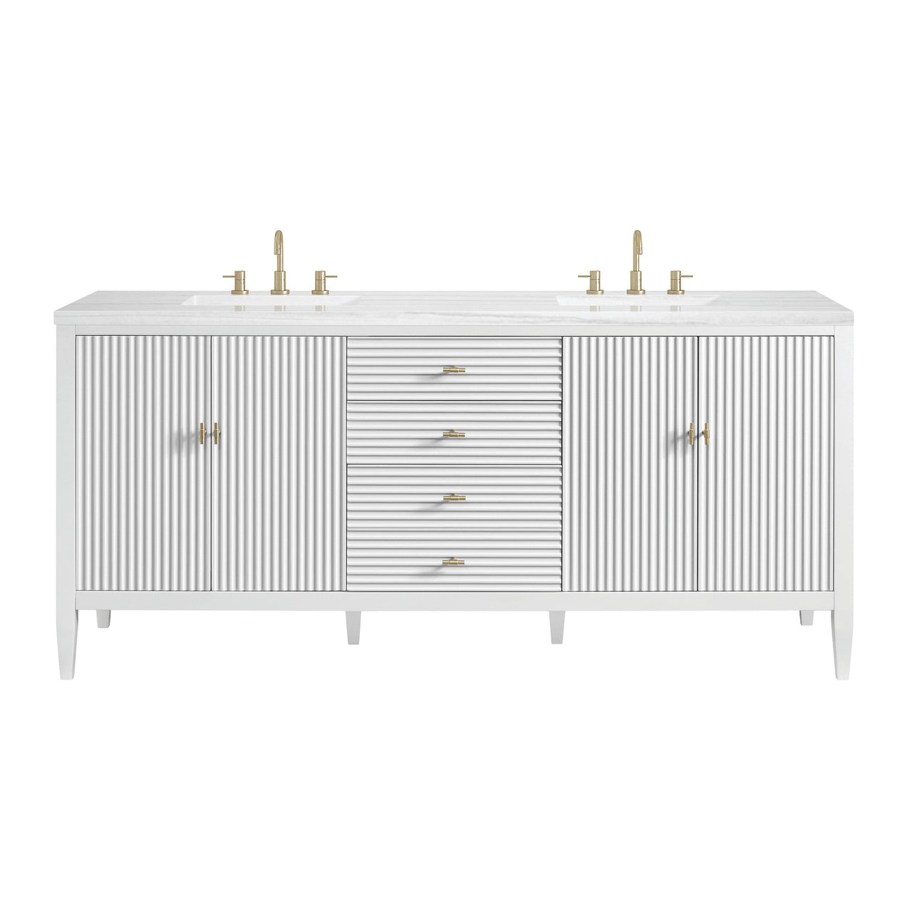 James Martin 72" Myrrin Double Vanity - Luxe Bathroom Vanities