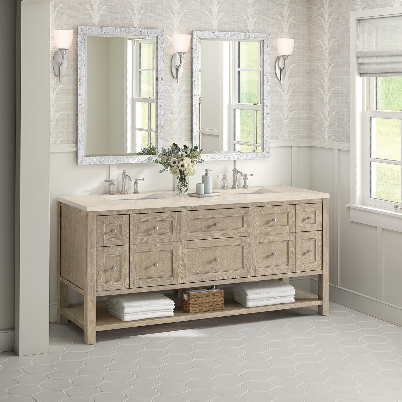 James Martin 72" Breckenridge Double Vanity - Luxe Bathroom Vanities