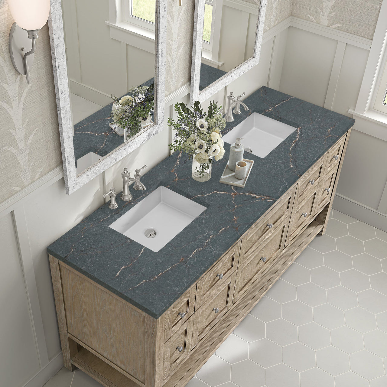 James Martin 72" Breckenridge Double Vanity - Luxe Bathroom Vanities