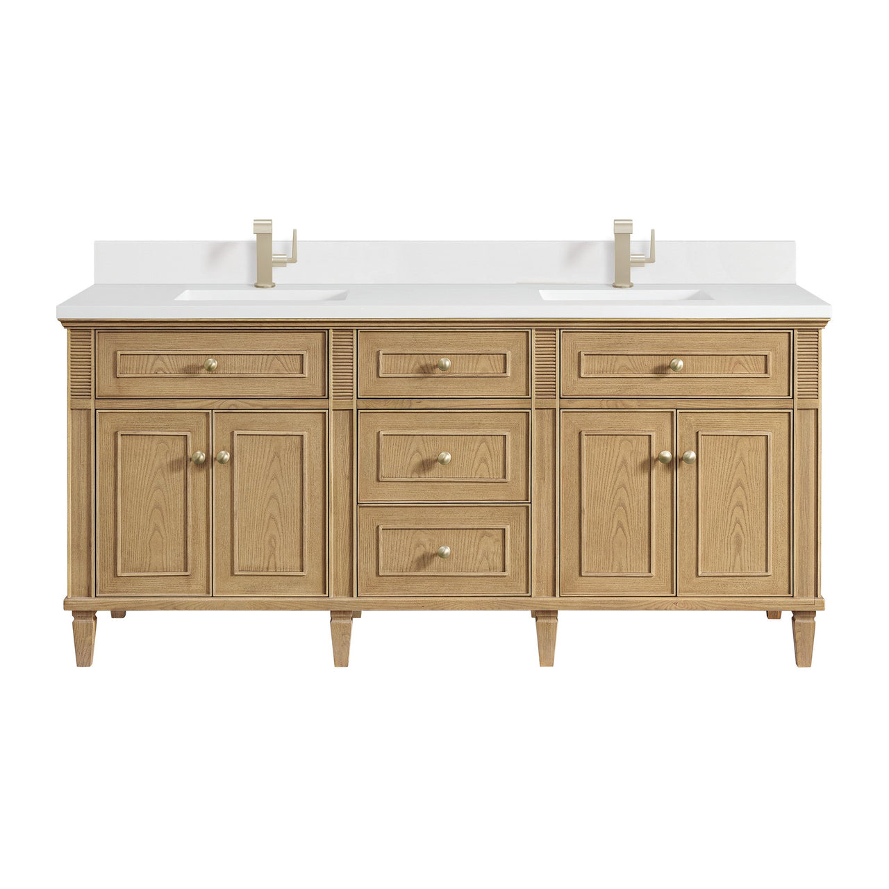 James Martin 72" Lorelai Double Vanity - Luxe Bathroom Vanities