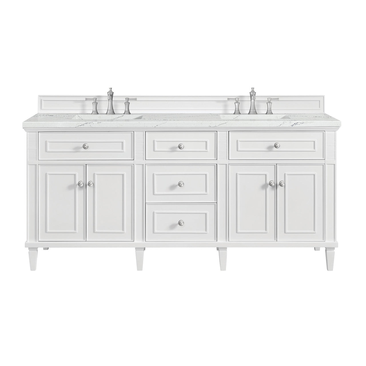 James Martin 72" Lorelai Double Vanity - Luxe Bathroom Vanities