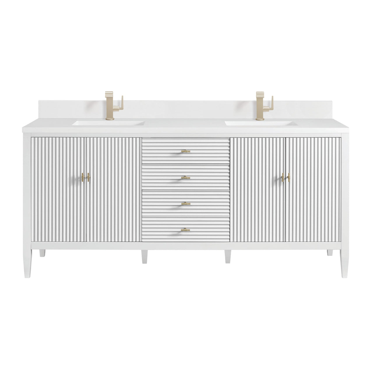 James Martin 72" Myrrin Double Vanity - Luxe Bathroom Vanities