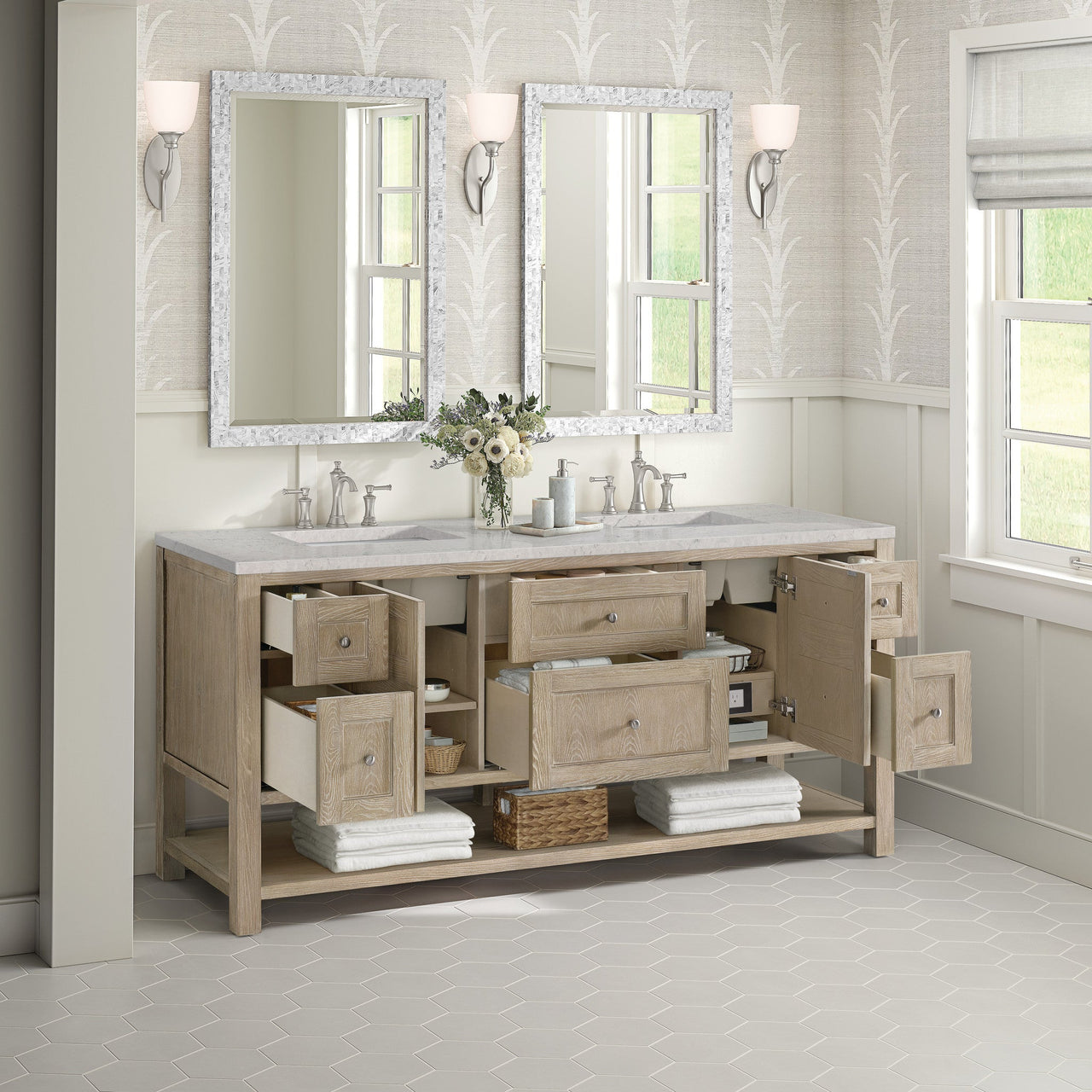 James Martin 72" Breckenridge Double Vanity - Luxe Bathroom Vanities
