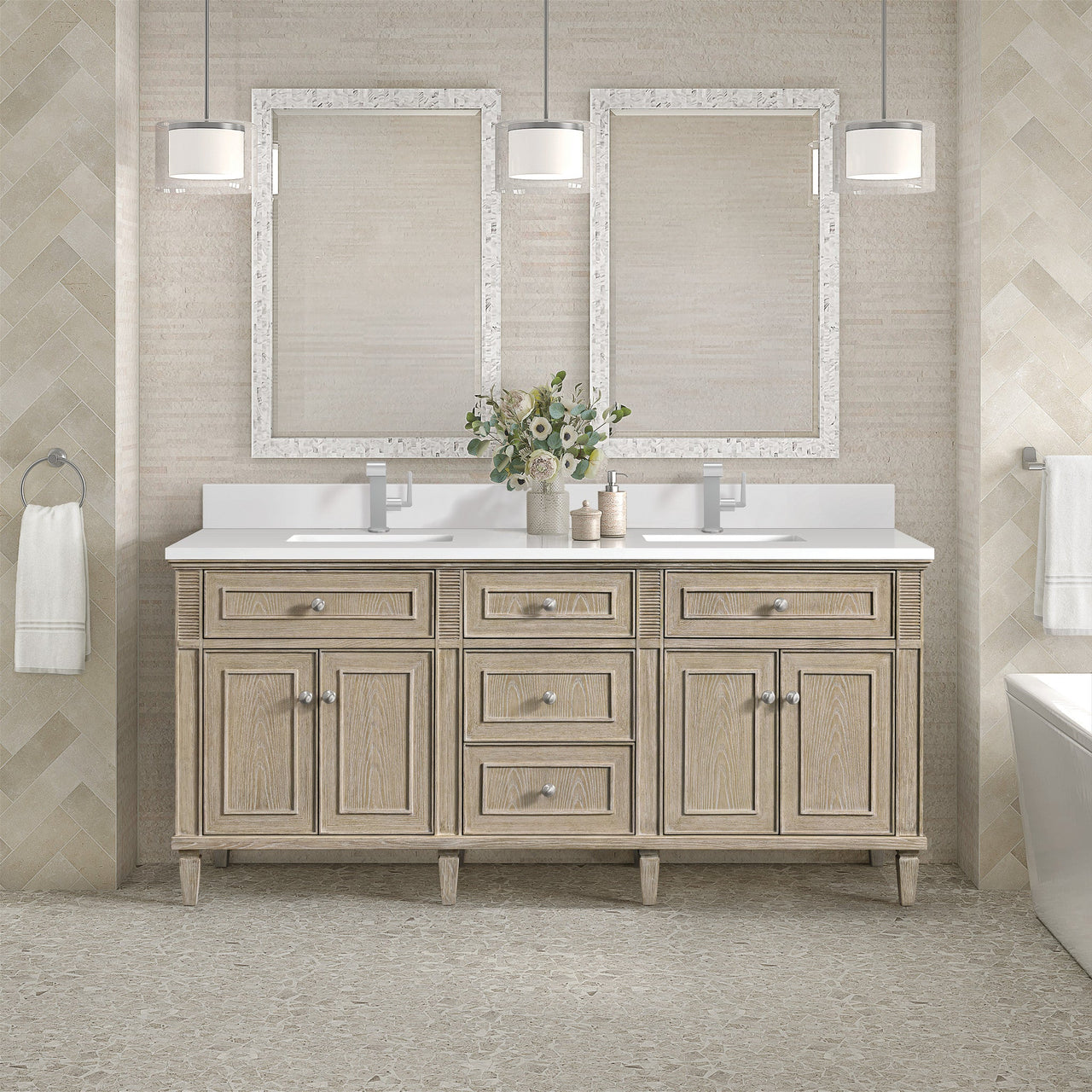 James Martin 72" Lorelai Double Vanity