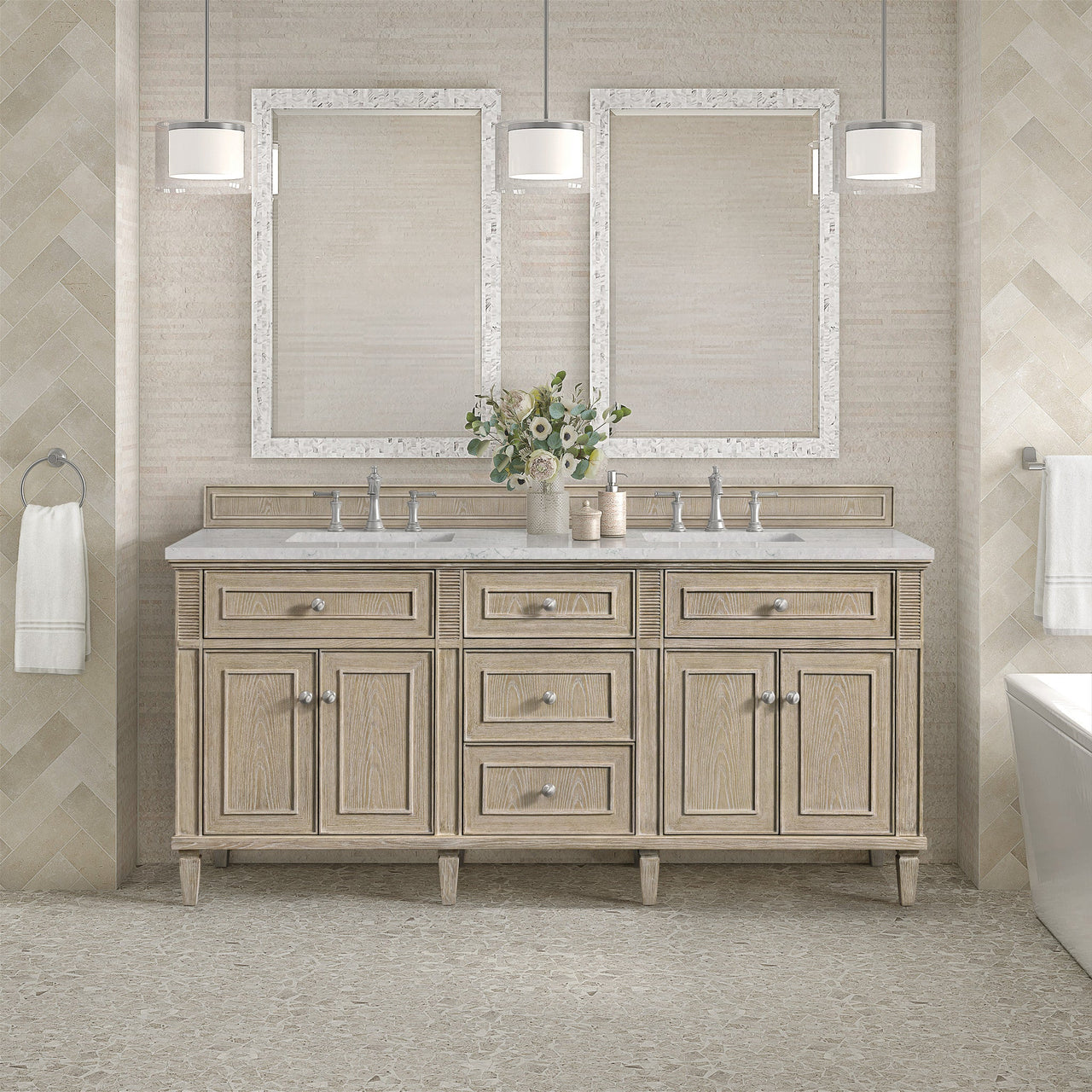 James Martin 72" Lorelai Double Vanity