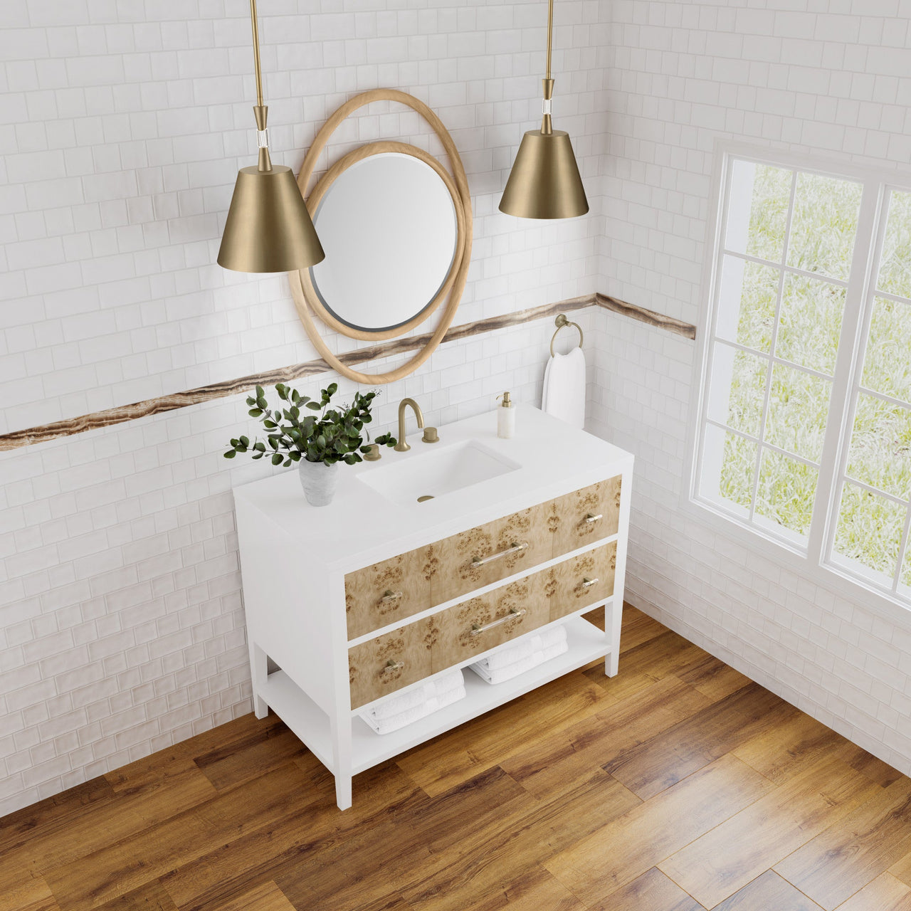 James Martin 48" Olena Single Vanity - Luxe Bathroom Vanities