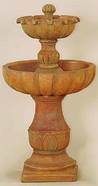 Thumbnail for Urbino Tall Two Tier Cast Stone Outdoor Garden Fountain Fountain Tuscan 