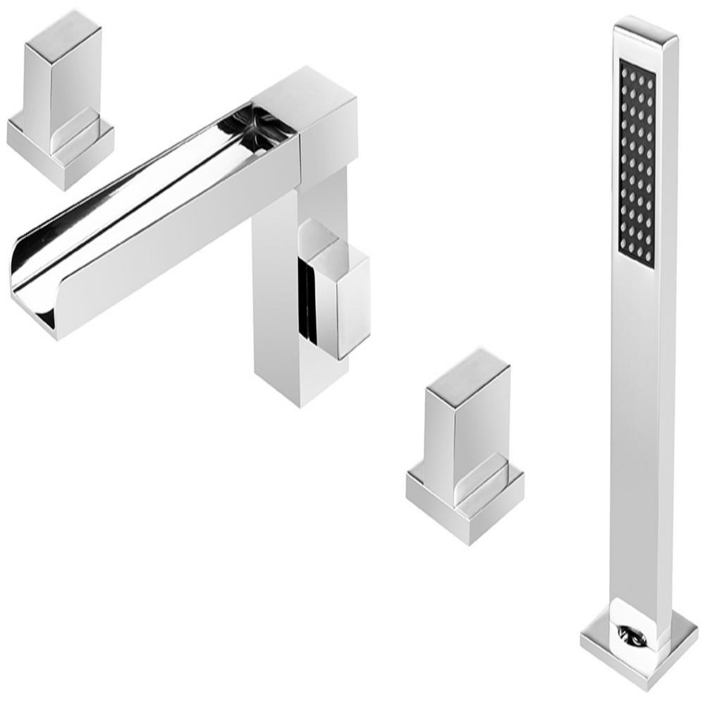 ANZZI Glymur 2-Handle Deck-Mount Roman Tub Faucet bathtub faucets ANZZI 