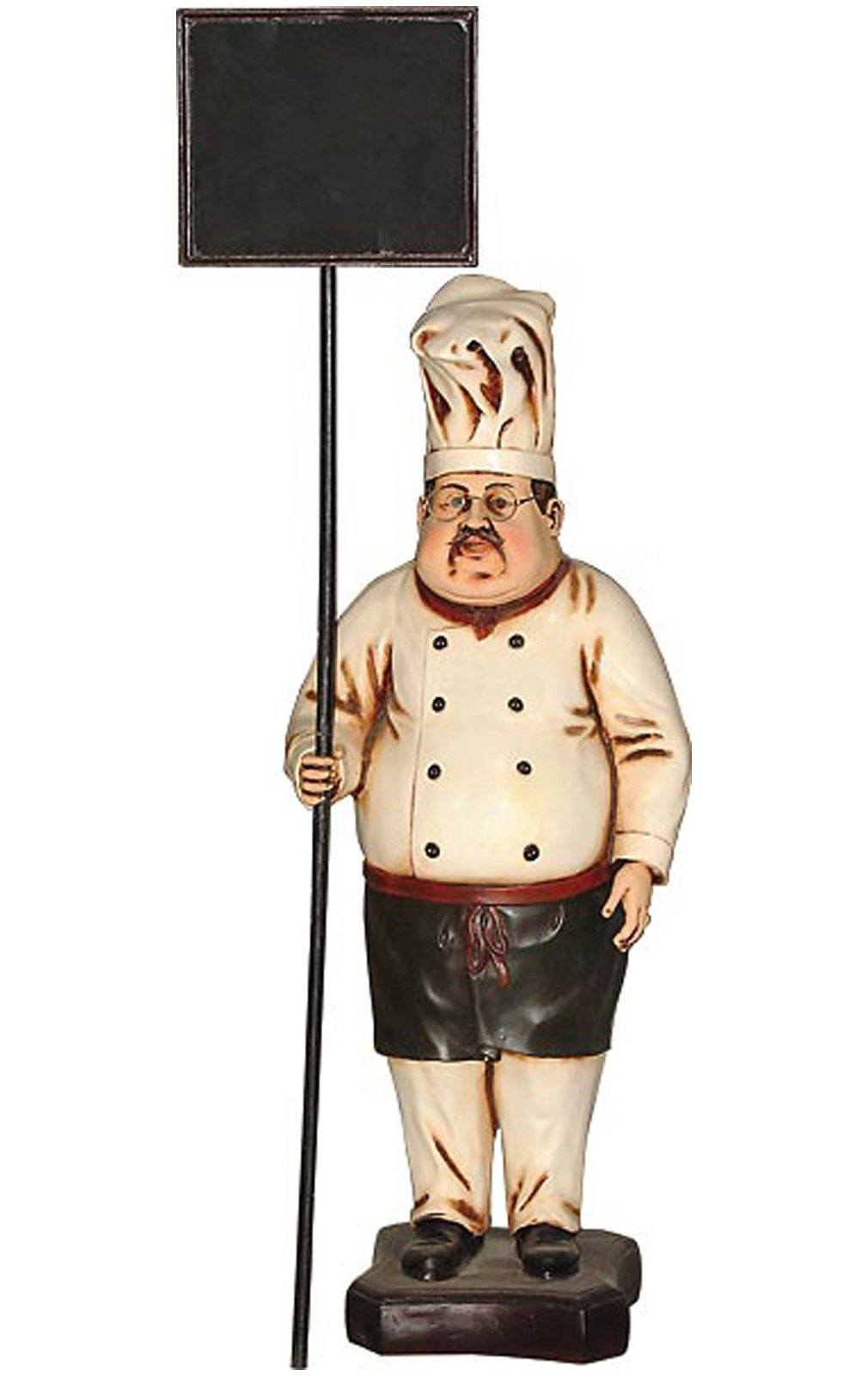 AFD Cook with Chalkboard 4' Tall Statuary AFD Multi-Colored 