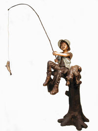 Thumbnail for AFD Fishing Boy on Tree Décor AFD Multi-Colored 