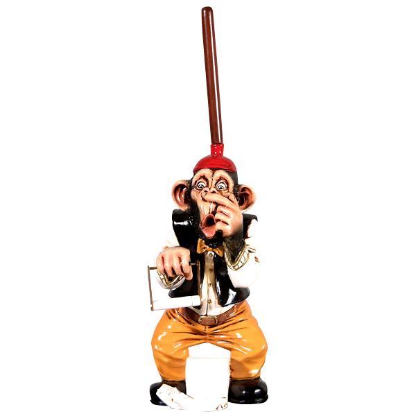 AFD Toilet Monkey Statuary AFD Multi-Colored 
