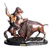 Thumbnail for AFD Indian with Bison After Remington Décor AFD Bronze 