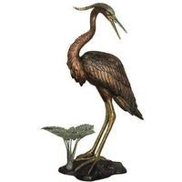Thumbnail for AFD Heron on Base Facing Right Fountain Décor AFD Multi-Colored 