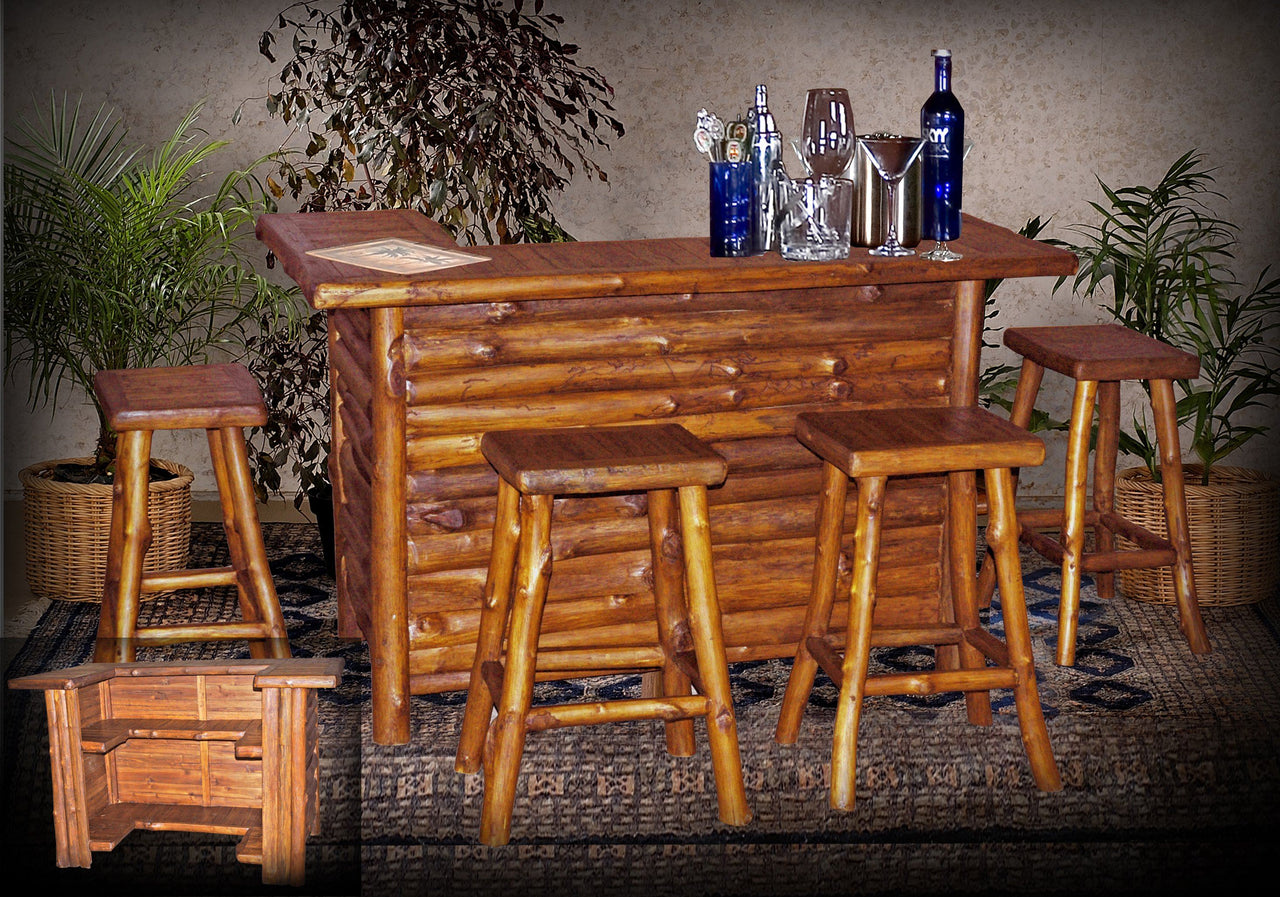 AFD Adirondack Teak Bar Set of 5 Bar And Game AFD Natural 
