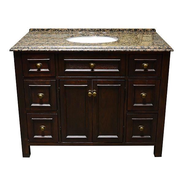 AFD Wellington Single Vanity 44.5" Single Sink Freestanding Bathroom Vanity Vanity AFD 