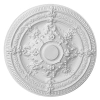Thumbnail for AFD White Scroll Rose Chandelier Ceiling Medallion Medallions AFD White 