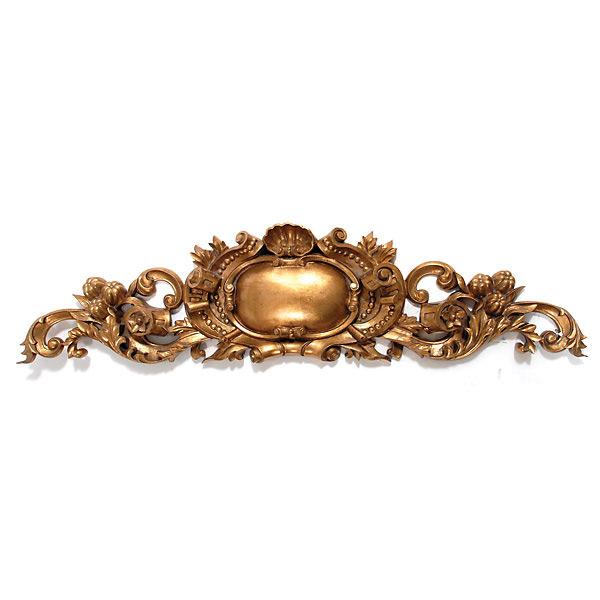 AFD Royal Scroll Gilt Pediment Medallions AFD Gold 