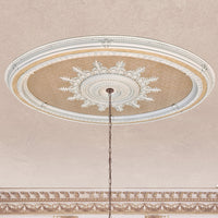 Thumbnail for AFD Blanco Oval Chandelier Ceiling Medallion Medallions AFD Multi-Colored 