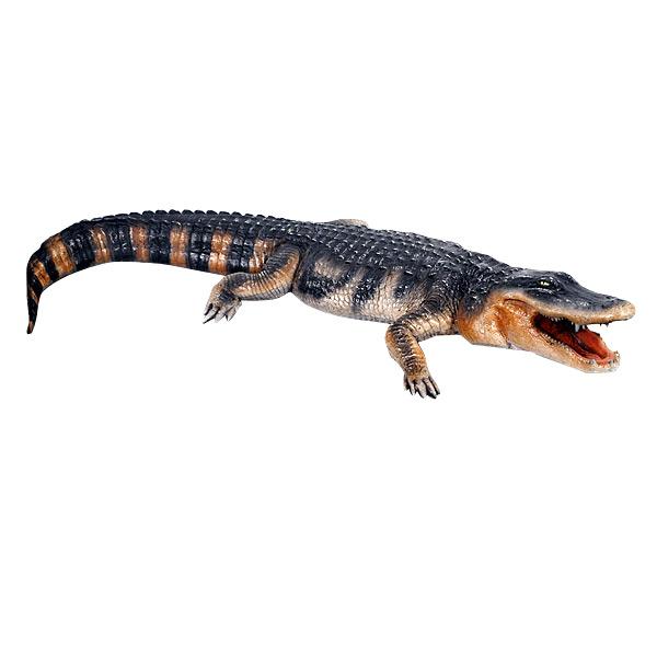 AFD Lifesize American Alligator Statuary AFD Multi-Colored 