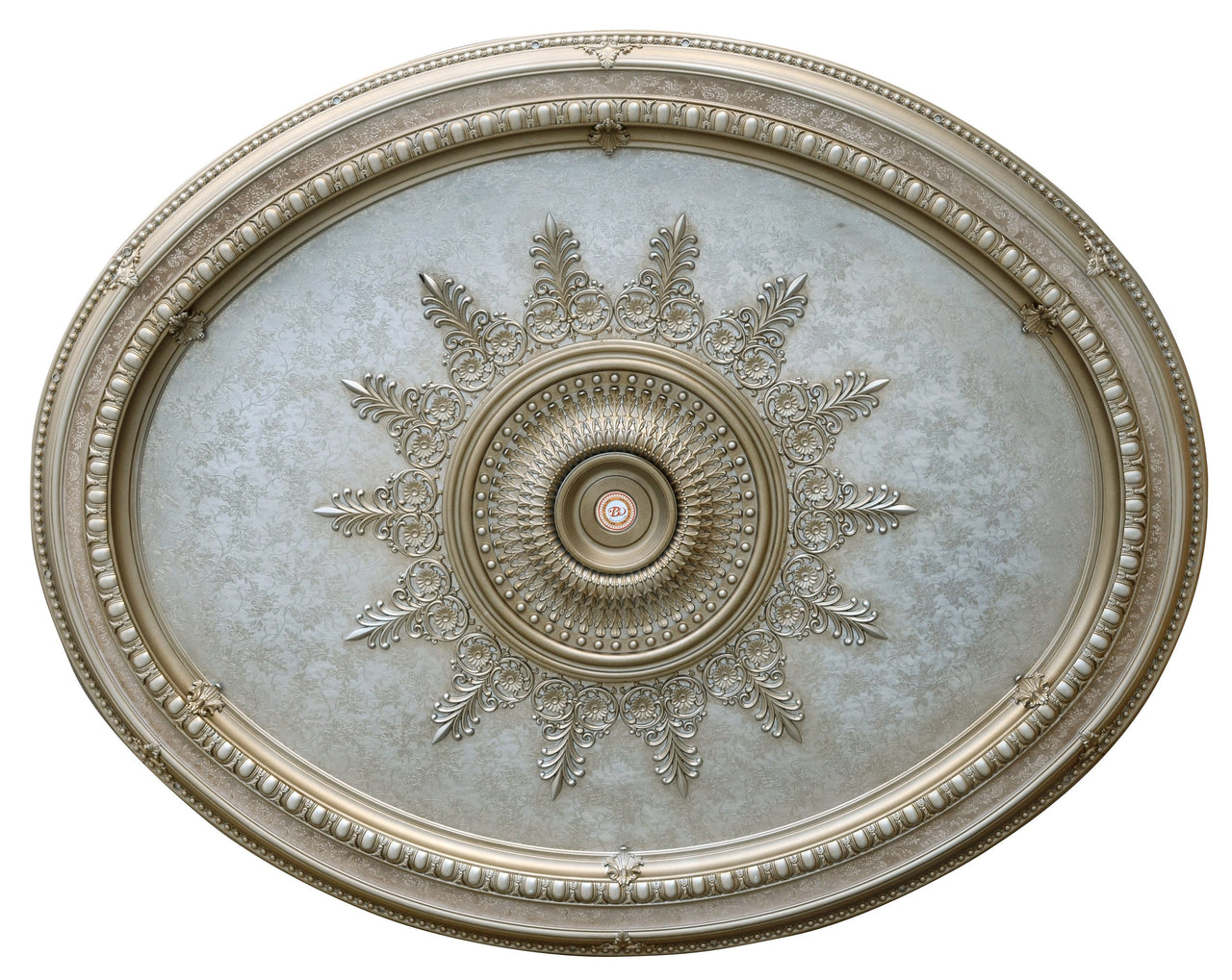 AFD Champagne Large Oval Ceiling Medallion Medallions AFD Chamapgne 