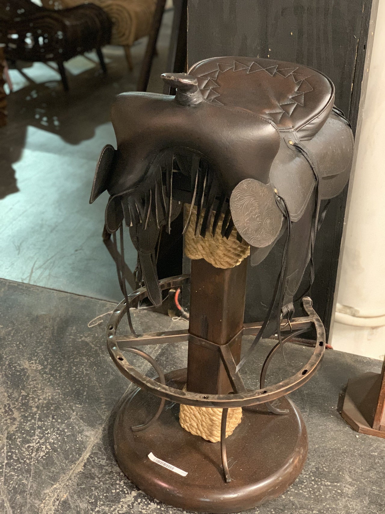 AFD Saddle Bar Stool Bar And Game AFD Brown 
