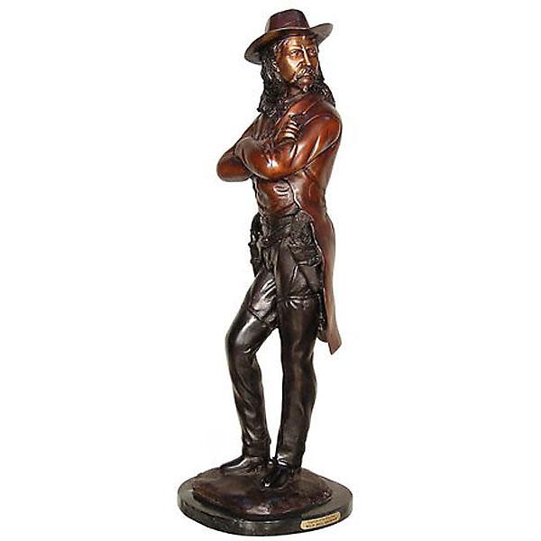 AFD Wild Bill Hitchcock on Marble Base Décor AFD Bronze 