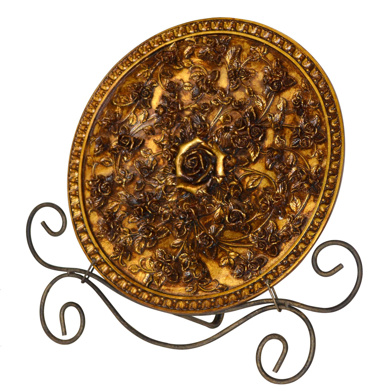 AFD Golden Garden Charger with Stand Décor AFD Gold 