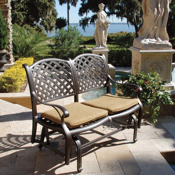 AFD Savannah Outdoor Aluminum Bench Glider Benches AFD Multi-Colored 