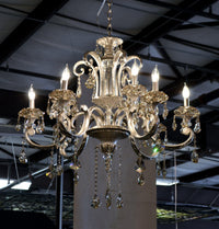 Thumbnail for AFD Hollywood Brush 9 light Silver Chandelier Lighting AFD Silver 