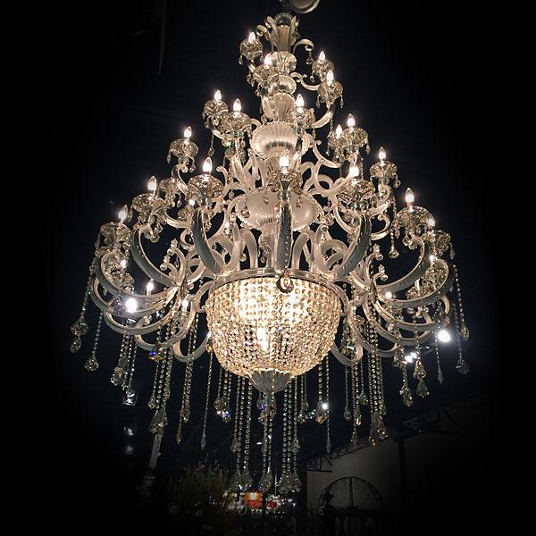 AFD Hollywood Brush 39 light Silver Chandelier Lighting AFD Silver 