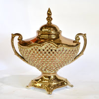 Thumbnail for AFD Rose Crystal Tureen Urns AFD Rose, Gold 