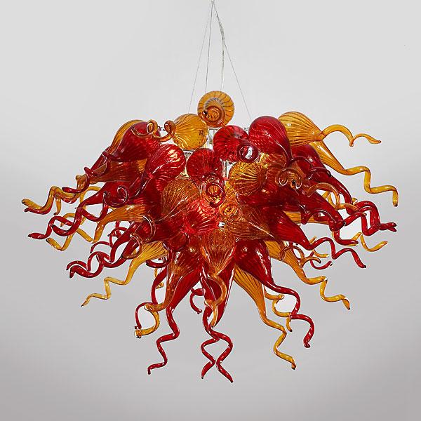 AFD Amber Red Burst Chandelier Lighting AFD Multi-Colored 