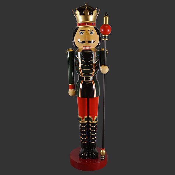 AFD Nutcracker w Sceptor Left 12 foot (KIT) Statuary AFD Multi-Colored 