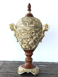 Thumbnail for AFD Valencia Lidded Urn Urns AFD Wood Silver 