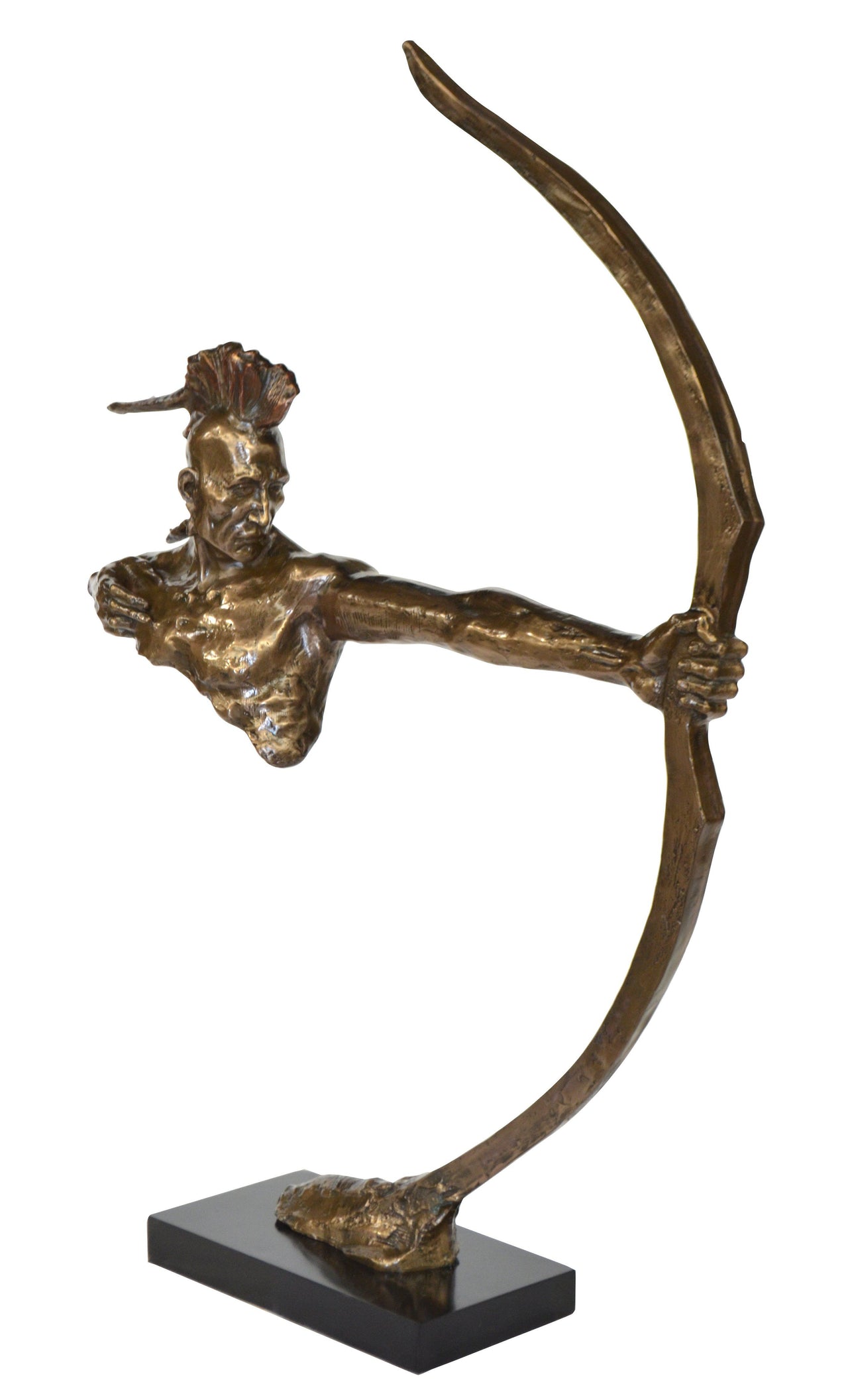 AFD Bronzed Indian Shooter Décor AFD Multi-Colored 