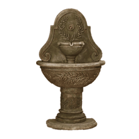 Thumbnail for Oliva Floor-Wall Outdoor Cast Stone Garden Fountain Fountain Tuscan 