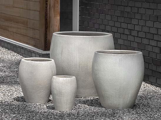 Campania International Glazed Terra cotta Chantal Planter Urn/Planter Campania International 