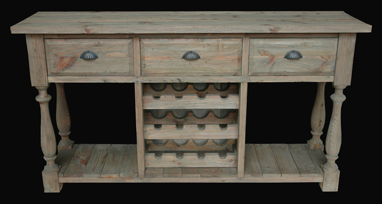 AFD Farmhouse Console Wine Rack Bar and Wine AFD All Natural 