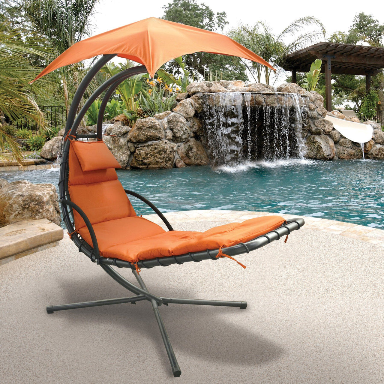 AFD Sky Lounger Terra Cotta Chaise AFD TERRA COTTA / BLACK 