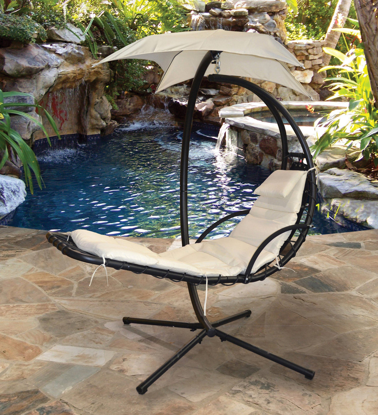 AFD Sky Lounger Beige Patio AFD BEIGE / BLACK 