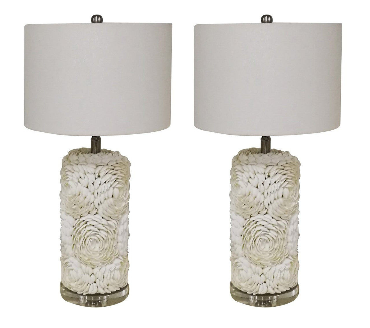 AFD Pair of Shell Lamps Lighting AFD Multi-Colored 